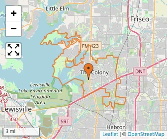 Area schools map
